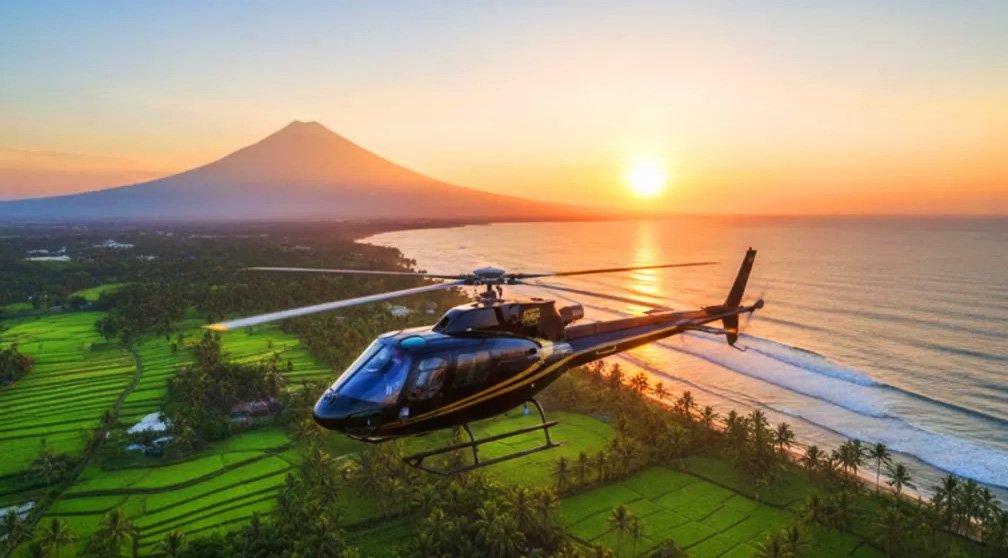 Helicopter Tour – Private Scenic Flight Over Bali’s Iconic Landscapes